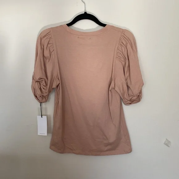 Seven for All Mankind tan puffy sleeve shirt - Picture 4 of 10